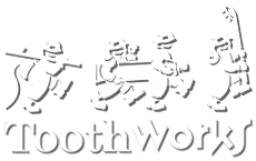 Toothworks Logo White Version